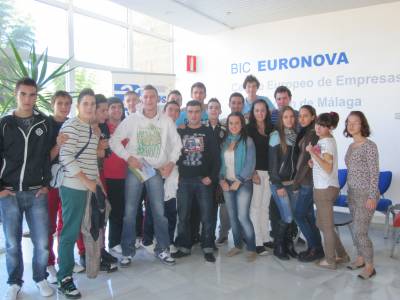 Más de un centenar de escolares malagueños visitan el CEEI de Málaga BIC Euronova con motivo de la Semana de la Ciencia 2012.