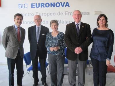 El Embajador de Bélgica en España visita el CEEI de Málaga BIC Euronova.