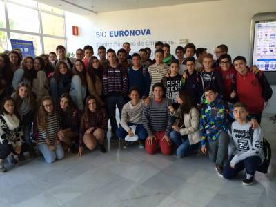 Escolares malagueños visitan BIC Euronova con motivo de la Semana de la Ciencia del PTA.