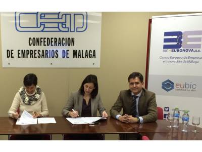 El Club de Emprendedores de Málaga y BIC EURONOVA suscriben un Convenio de colaboración 