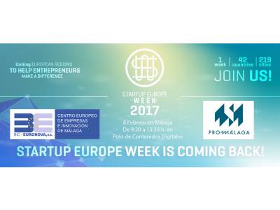 Málaga Startup Europe week con  BIC Euronova y Promálaga - 8 de Febrero 
