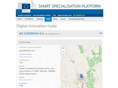La Comisión Europea reconoce a BIC Euronova como Digital Innovation Hub europeo.