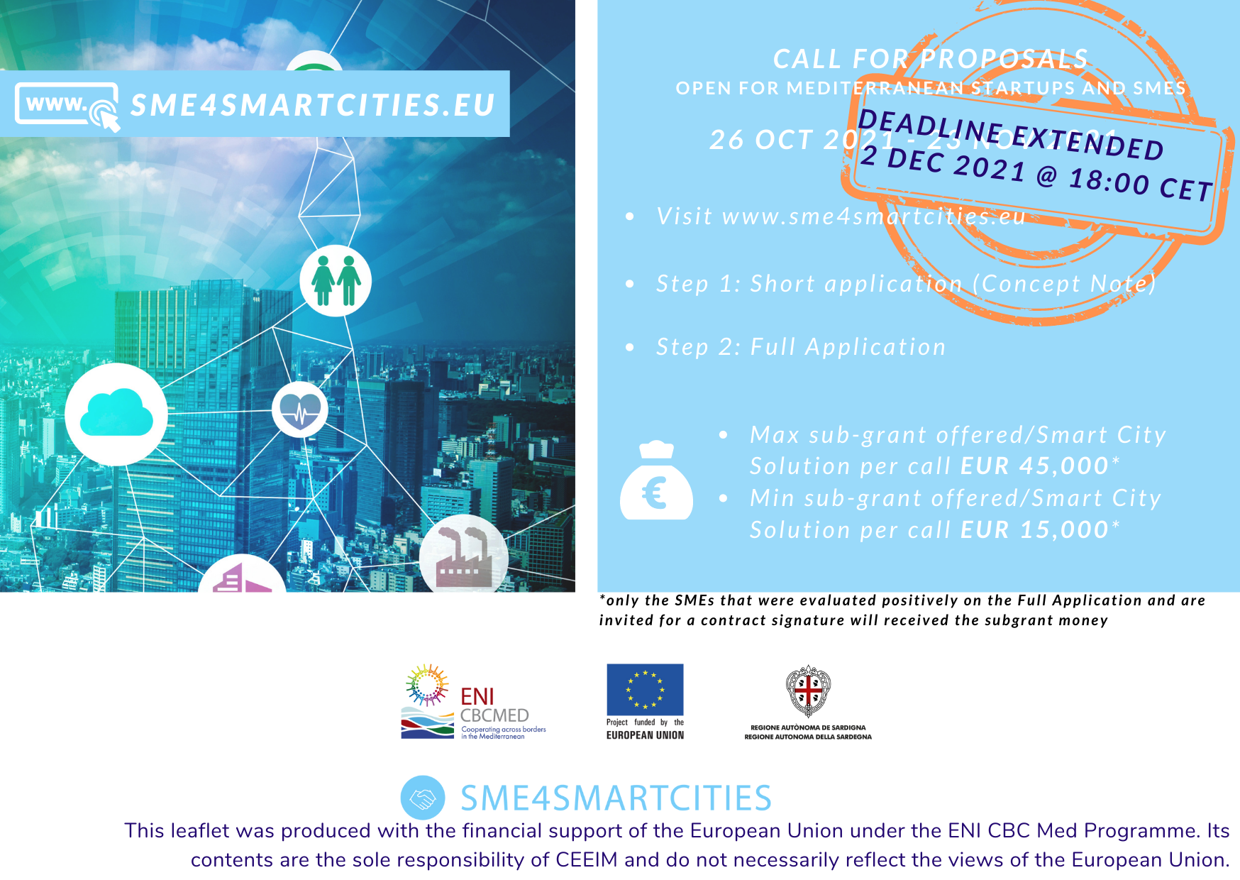 Convocatoria Abierta - Ayudas para PYMEs que presenten soluciones de Smart City
